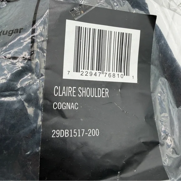 Frye Claire Leather Shoulder Bag Buckle Grommet Zip Top Cognac Brown NEW - Picture 16 of 16